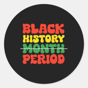 Sticker Rond Mois de l'histoire des Noirs Période Culture noire