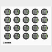 Sticker Rond Mois de l'histoire noire (Feuille)