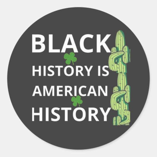 Sticker Rond Mois de l'histoire noire (Devant)
