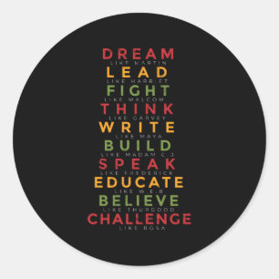 Sticker Rond Mois de l'histoire noire