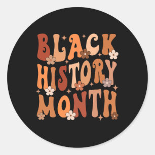 Sticker Rond Mois de l'histoire noire Super rétrospective Afro-