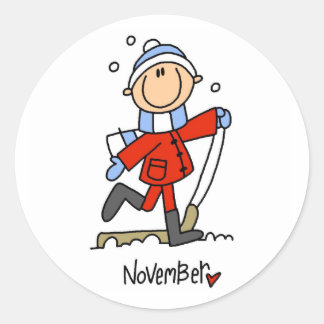 Sticker Rond Mois de novembre