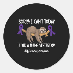 Sticker Rond Mois de sensibilisation à la fibromyalgie Fibromya