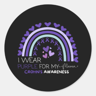 Sticker Rond Mois de sensibilisation à la maladie de Crohn Guer