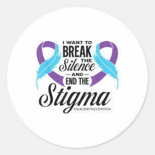 Sticker Rond Mois de sensibilisation à la prévention du suicide