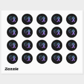 Sticker Rond Mois de sensibilisation à la prévention du suicide (Feuille)