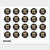 Sticker Rond Mois de sensibilisation à la santé mentale Lutter (Feuille)