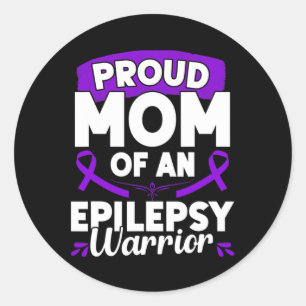 Sticker Rond Mois de sensibilisation à l'épilepsie du guerrier