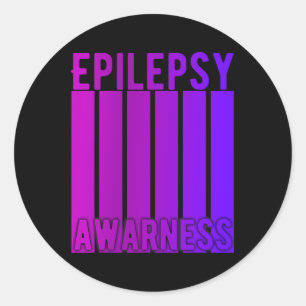 Sticker Rond Mois De Sensibilisation À L'Épilepsie En Novembre