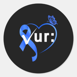 Sticker Rond Mois de sensibilisation au cancer colorectal du cô