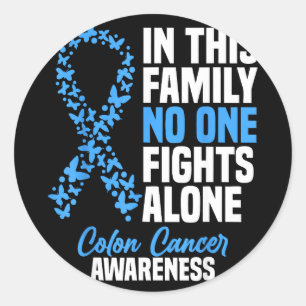 Sticker Rond Mois de sensibilisation au cancer colorectal et au