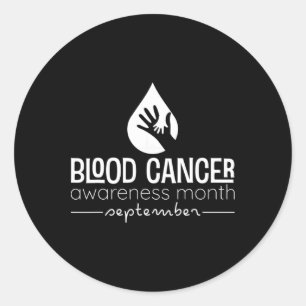 Sticker Rond Mois de sensibilisation au cancer du sang observé