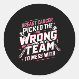 Sticker Rond Mois de sensibilisation au cancer du sein du hocke