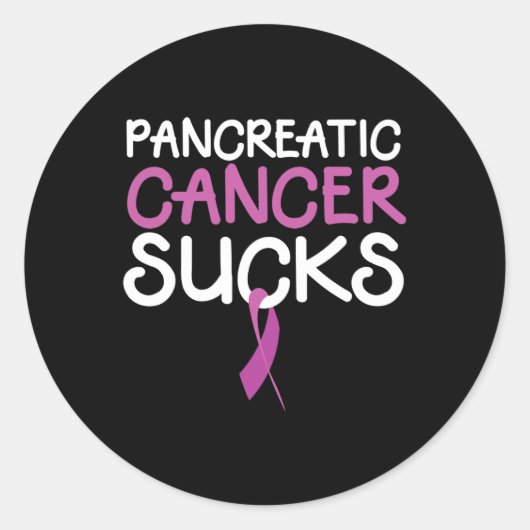 Sticker Rond Mois de sensibilisation au cancer pancréatique Nov (Devant)