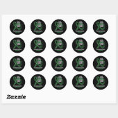 Sticker Rond Mois de sensibilisation au cholangiocarcinome Papi (Feuille)