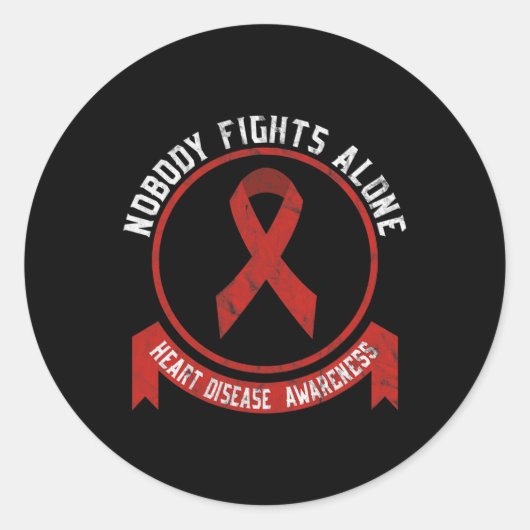 Sticker Rond Mois de sensibilisation aux maladies cardiovascula (Devant)