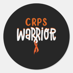 Sticker Rond Mois de sensibilisation aux SPPC de guerrier Ruban