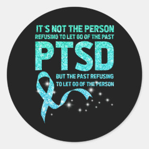 Sticker Rond Mois De Sensibilisation Du Ptsd Aller Soutenir Les