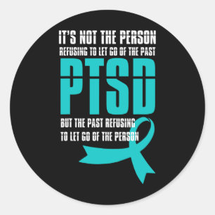 Sticker Rond Mois De Sensibilisation Du Ptsd Aller Soutenir Les