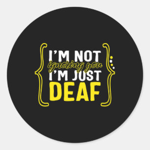 Sticker Rond Mois de sensibilisation Soutien linguistique Asl N