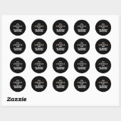 Sticker Rond Mois de sensibilisation Super Rétro (Feuille)