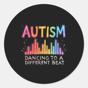 Sticker Rond Mois De sensibilisation sur l'autisme L'Autisme Da