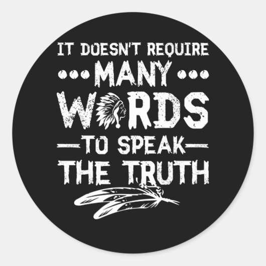 Sticker Rond Mois du patrimoine amérindien (Devant)