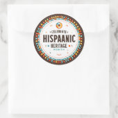 Sticker Rond Mois du patrimoine hispanique (Sac)
