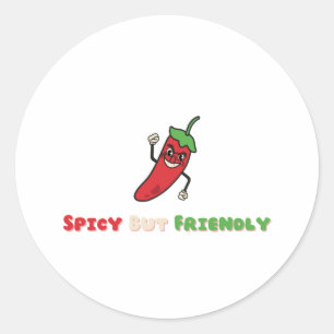 Sticker Rond Mois du patrimoine hispanique, épicé mais convivia