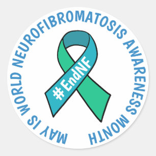 Sticker Rond Mois mondial de sensibilisation à la neurofibromat