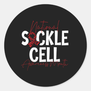 Sticker Rond Mois national de sensibilisation aux cellules de l