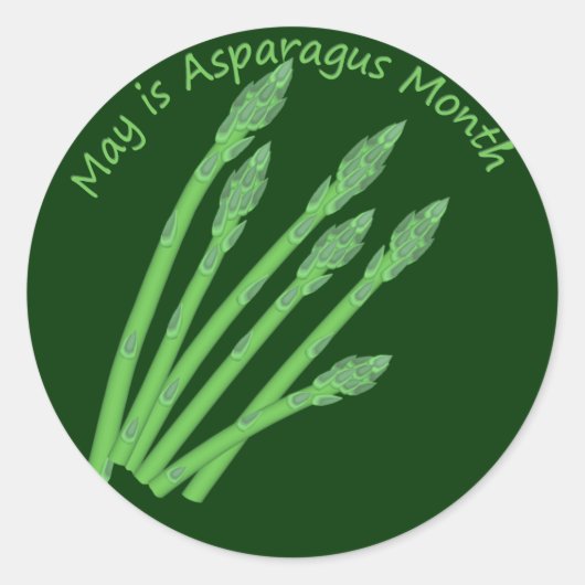 Sticker Rond Mois national des asperges (Devant)