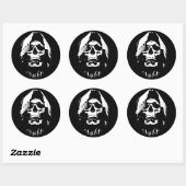 Sticker Rond Moissonneur d'Âmes : La Peur Incarnée (Feuille)