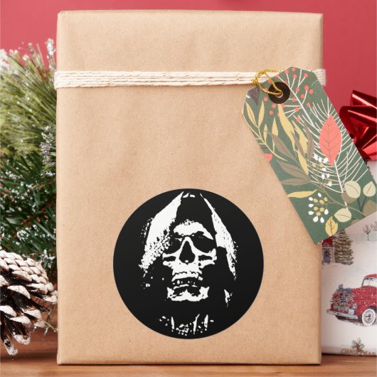 Sticker Rond Moissonneuse d'âmes : la peur incarne (vacances)