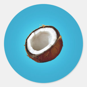 Sticker Rond moitié noix de coco