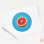 Sticker Rond Moitié pamplemousse (Enveloppe)