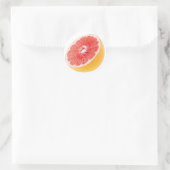 Sticker Rond Moitié pamplemousse (Sac)