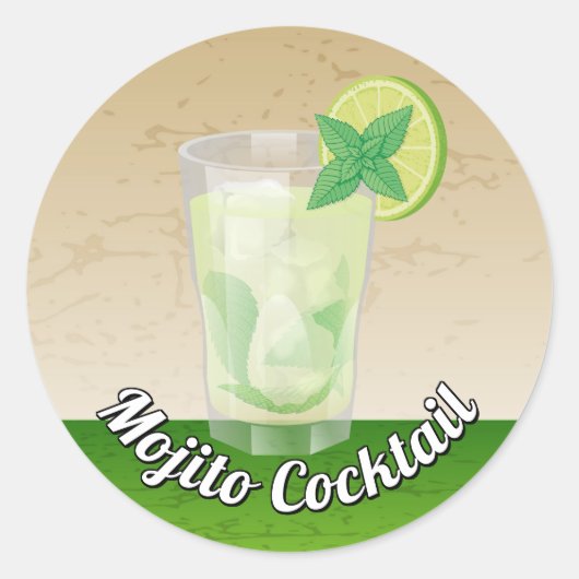 Sticker Rond Mojito (Devant)