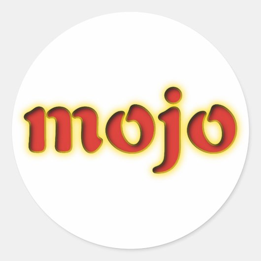 Sticker Rond mojo (Devant)