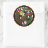 Sticker Rond Mojo Marvis & Les 4 As (Sac)