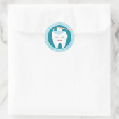 Sticker Rond Molar Toothbrush National Dental Hygiene Mois (Sac)