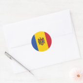 Sticker rond Moldavie (Enveloppe)