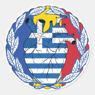 Sticker Rond Moldavie Indépendance grecque Grèce