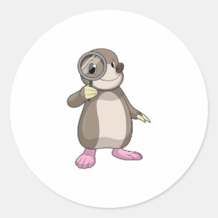 Sticker Rond Mole avec verre Magnifiant