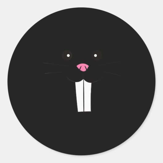 Sticker Rond Mole Rat Costume Mole Disguise Funny Mole (Devant)