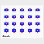 Sticker Rond Molise Italie (Feuille)