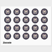 Sticker Rond Molly Maltese (Feuille)