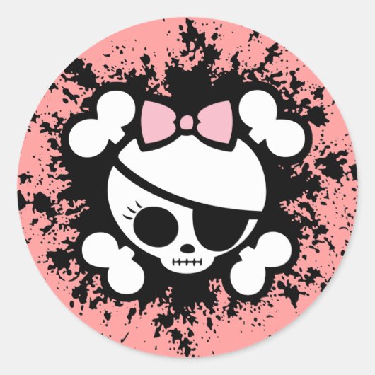 Sticker Rond Molly Splat (Devant)