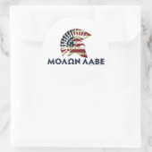 Sticker Rond Molon Labe ! (Sac)