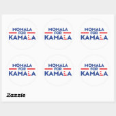 Sticker Rond Momala pour Kamala Harris (Feuille)